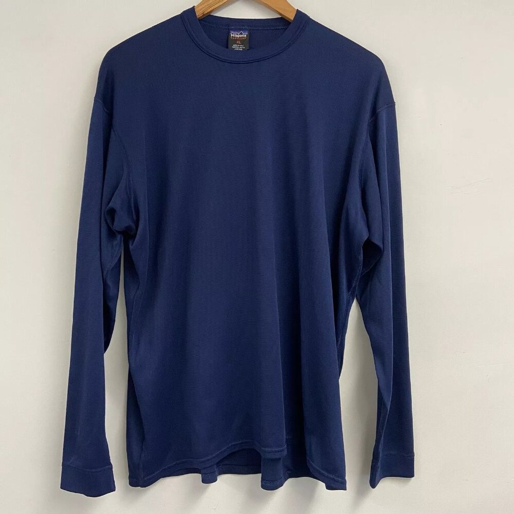 Patagonia Capilene Baselayer Long Sleeve Shirt Navy Blue